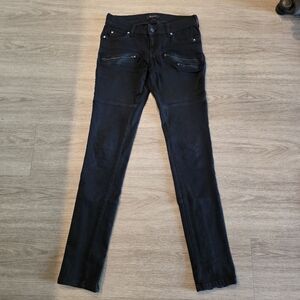 SAND Copenhagen Black Skinny Jeans With Ankle Zipper Used Condition